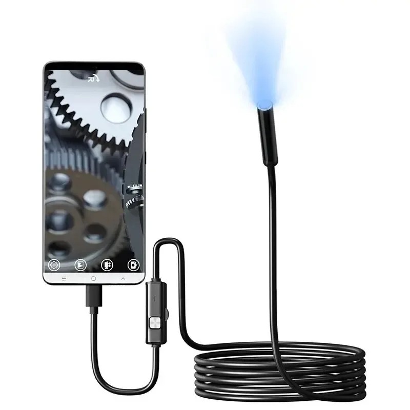 7.0MM TYPE-C ð ī޶ IP67  6 LED   USB ȵ̵  ˻ ð ī޶ ȭ PC 
